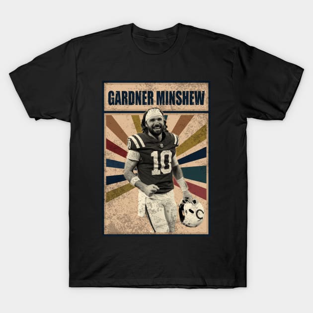 Indianapolis Colts Gardner Minshew T-Shirt by RobinaultCoils